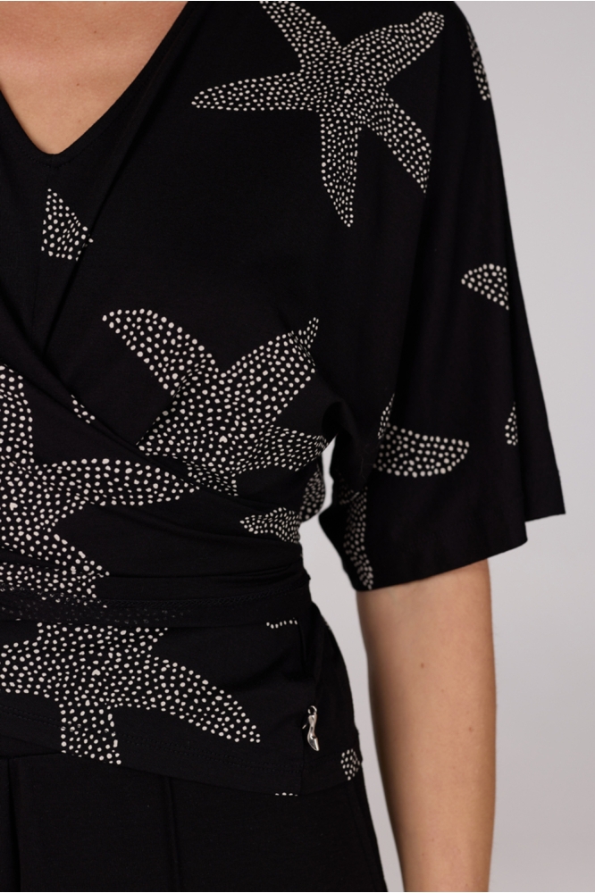 FERE HS25 SHIRT VSF 128 SHORT SL 000985 BLACK OFF WHITE
